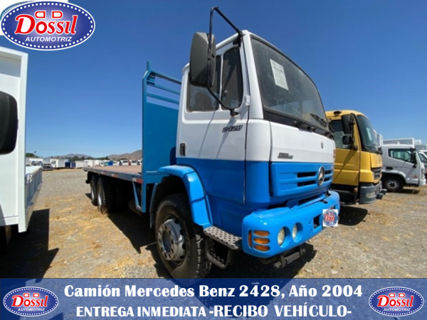 Camión Mercedes Benz 2428, Año 2004, Plano piso Diamantado, 290.000 Kms, Doble Puente OFERTA $ 18.980.000