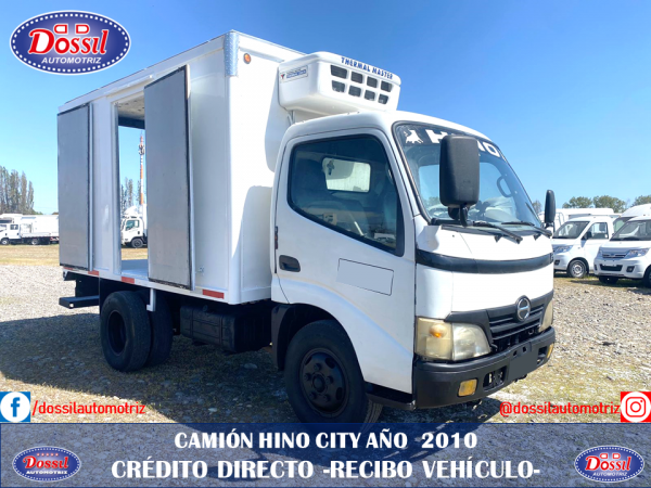 CAMIÓN HINO CITY AÑO 2010, CON EQUIPO DE FRÍO FUNCIONANDO, VALOR $10.980.000