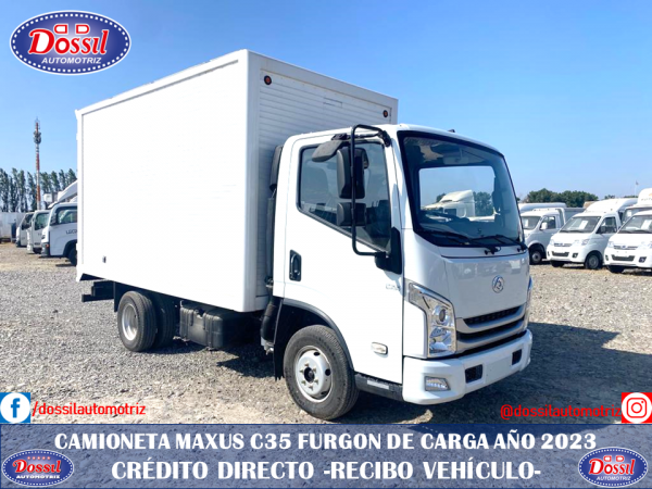Camioneta Maxus C35, furgón de carga general , VALOR  $19.390.000 + IVA, entrega inmediata, Solicite alternativas de financiamiento 