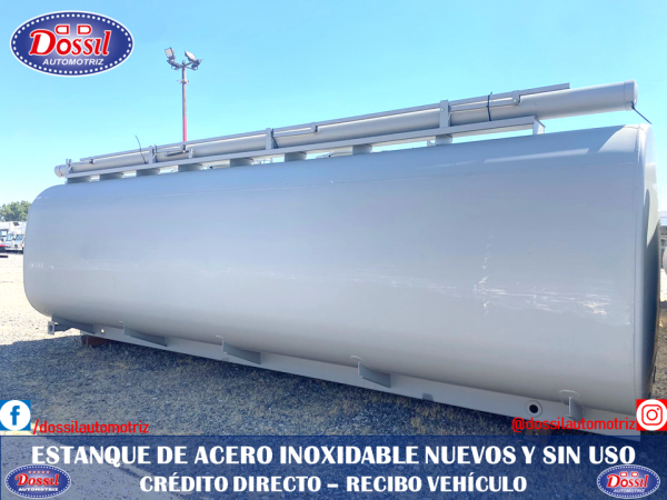 ESTANQUE ACERO INOXIDABLE IMPORTADOS PARA 20.000 LITROS, NUEVOS, valor $20.980.000 + IVA