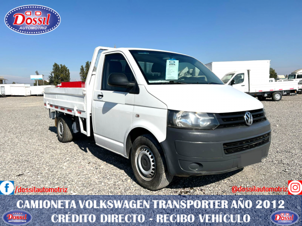 Camioneta Volkswagen Transporter TDI 2.0, Año 2012, Diesel y Gas, Cabina Simple, pick Up. OFERTA $9.980.000