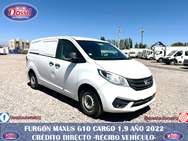 Furgón Maxus G10, motor 1.9 Diésel, año 2022, Aire acondicionado, valor $10.980.000