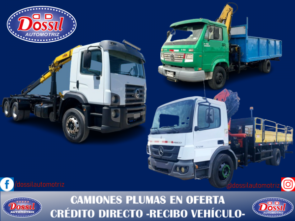 Camiones Plumas, en excelente estado, valores desde $19.980.000 