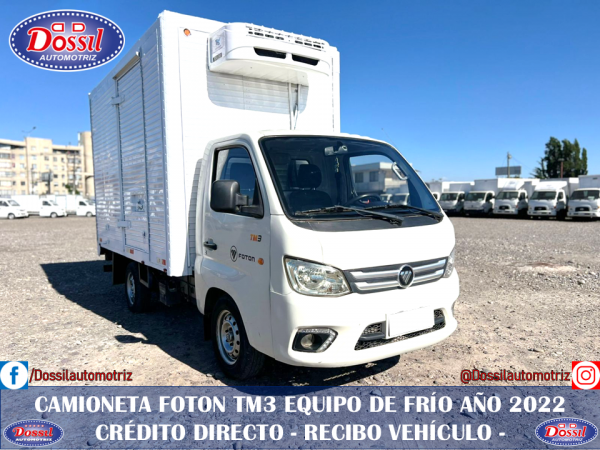 Camioneta Fotón TM3 , Carrocería térmica y equipo de frío, Año 2022, Carga 1.500 Kilos, valor $8.980.000